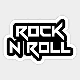 rock n roll logo Sticker